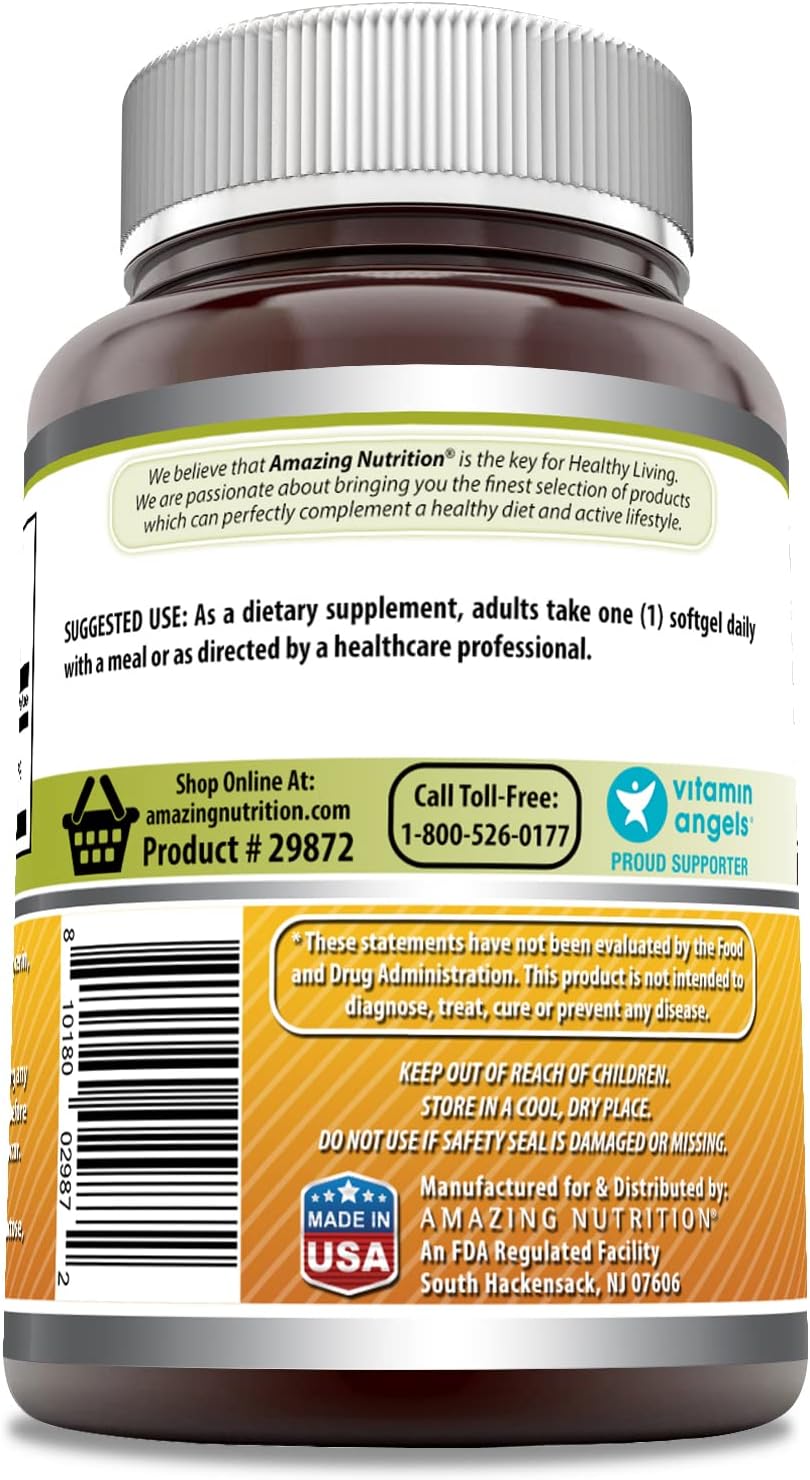 Amazing Formulae Vitamin D3 5000 IU with Olive Oil – 360 Softgels - görsel 3