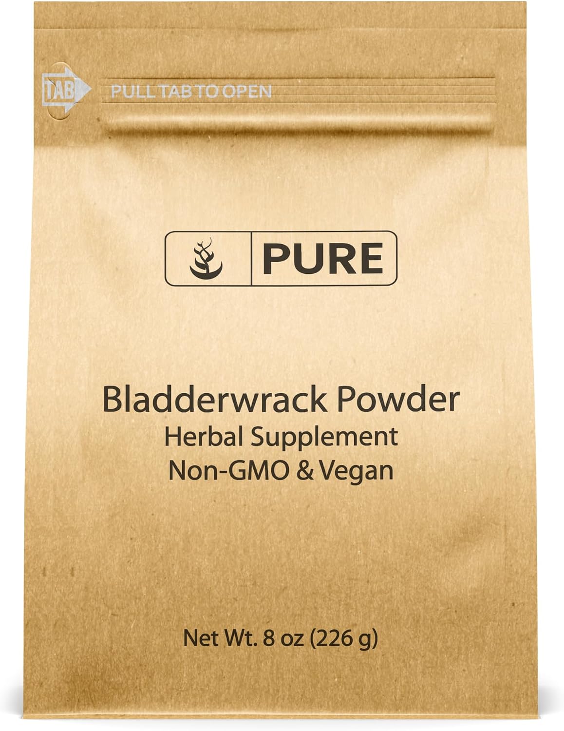 PURE ORIGINAL INGREDIENTS Bladderwrack Powder (227g) Fucus Vesiculosus, Herbal Supplement - görsel 1