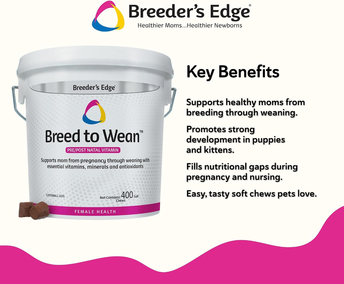 Breeder's Edge Breed to Wean, Prenatal and Postnatal Multivitamin for Dogs and Cats, 400 Count - görsel 3