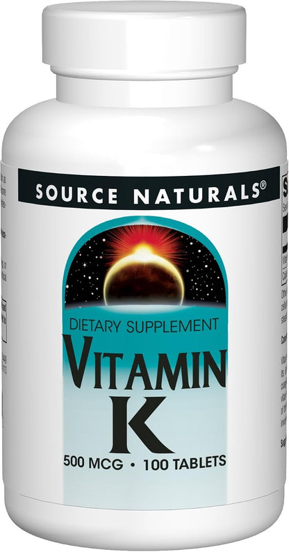 Source Naturals Vitamin K, Supports Normal Bone Health, 100 Tablets