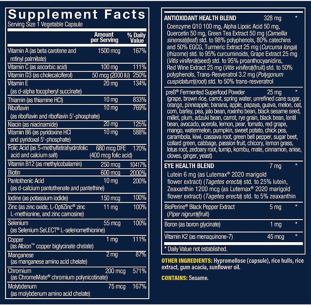 Vthrive BioActive Women 50+ Once Daily Multivitamin - 60 Capsules - görsel 2