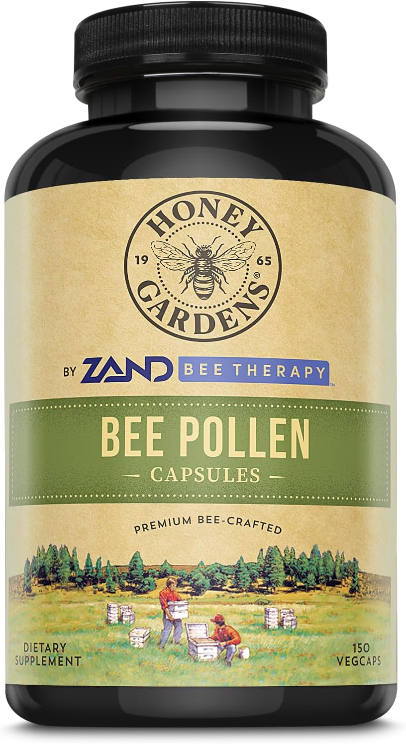 Honey Gardens Bee Pollen Capsules, 580 mg, 150 Capsules - görsel 1