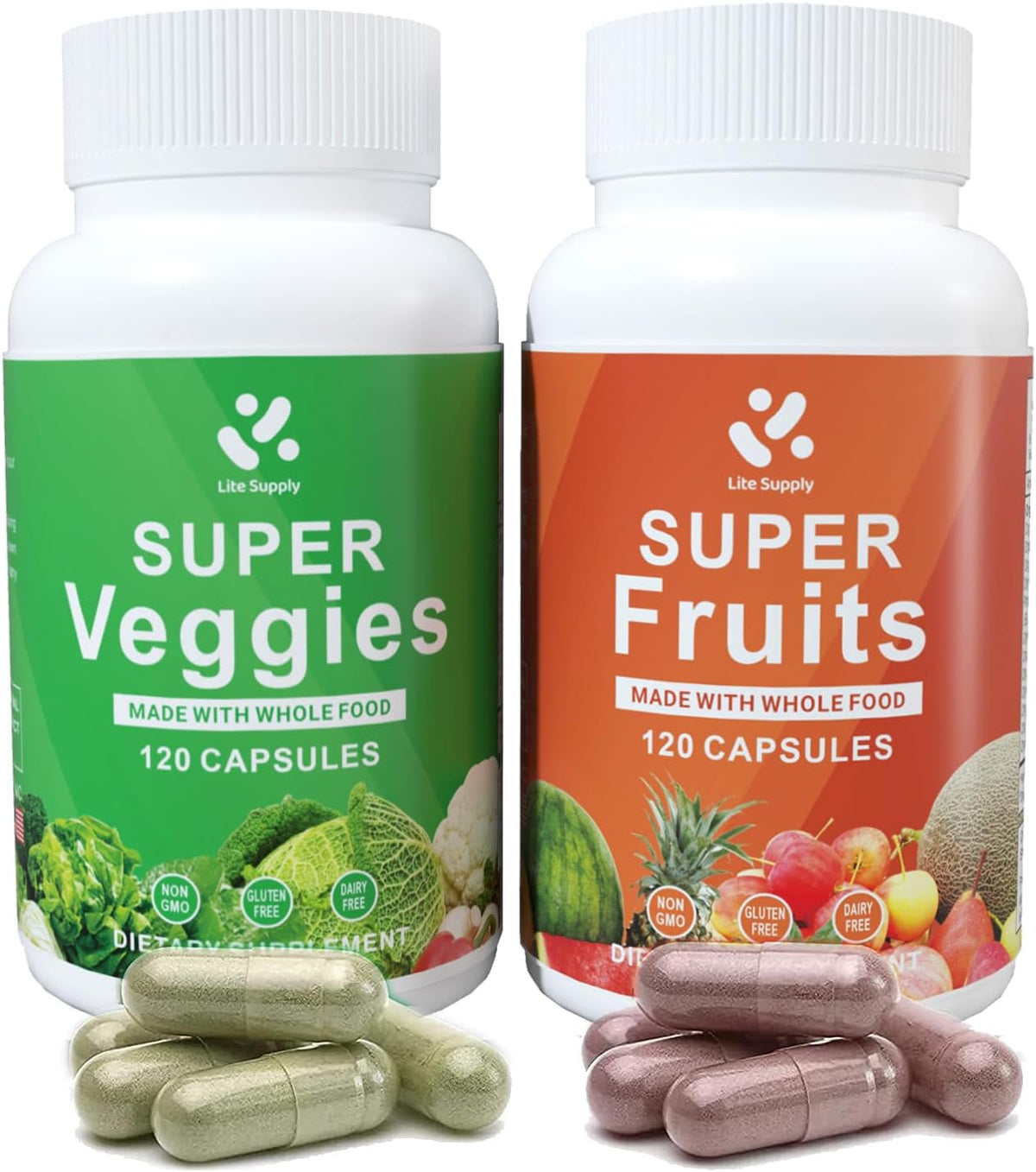 Lite Supply Fruits and Veggies Food Supplement – 240 Capsules - görsel 6