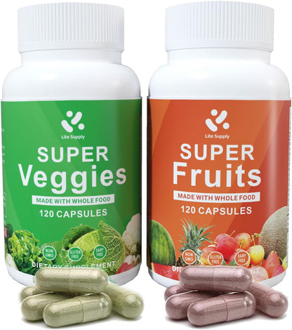 Lite Supply Fruits and Veggies Food Supplement – 240 Capsules