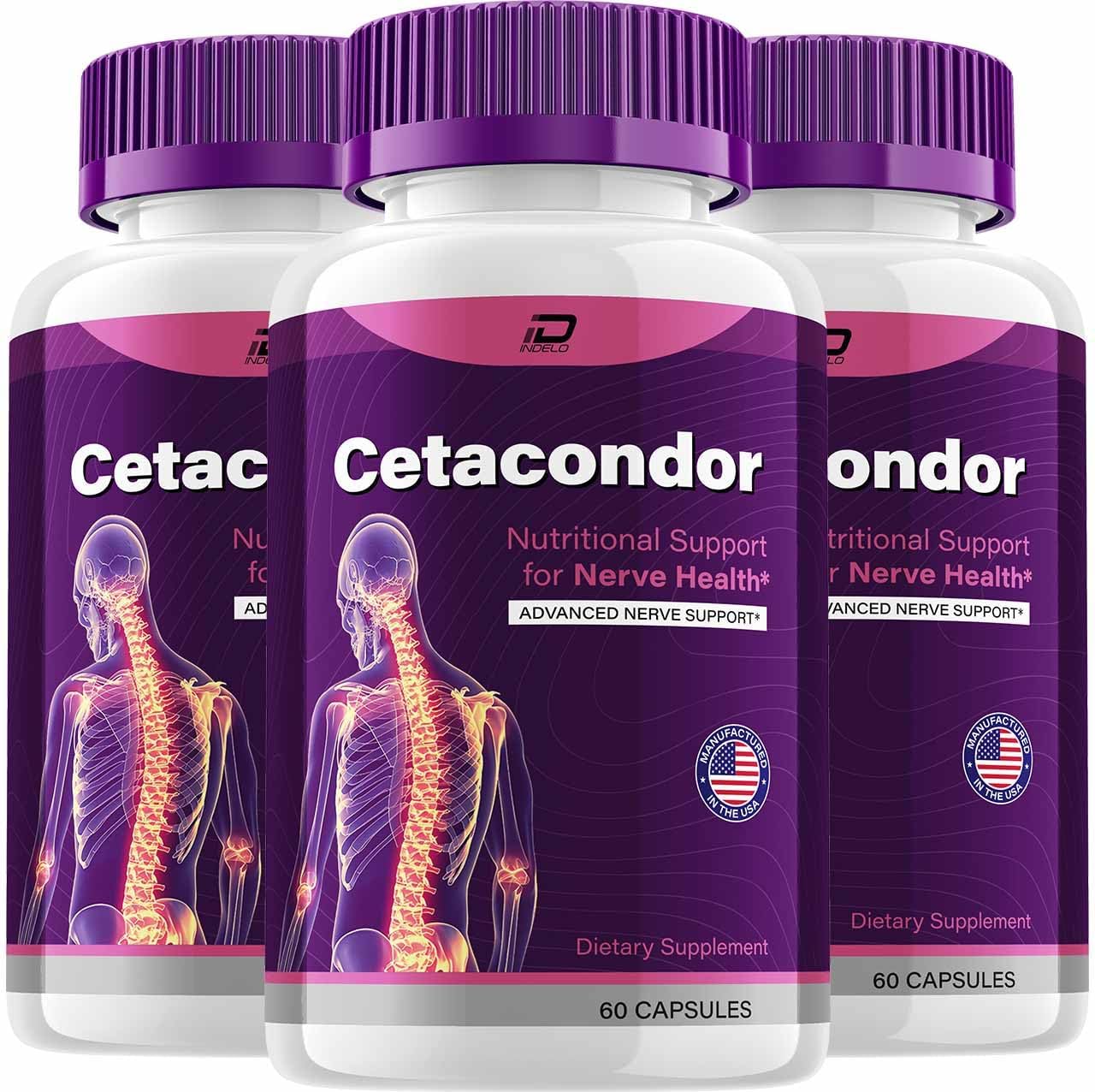 Cetacondor Health and Brain Support – Advanced Nootropic Formula (3 Pack, 180 Capsules) - görsel 1