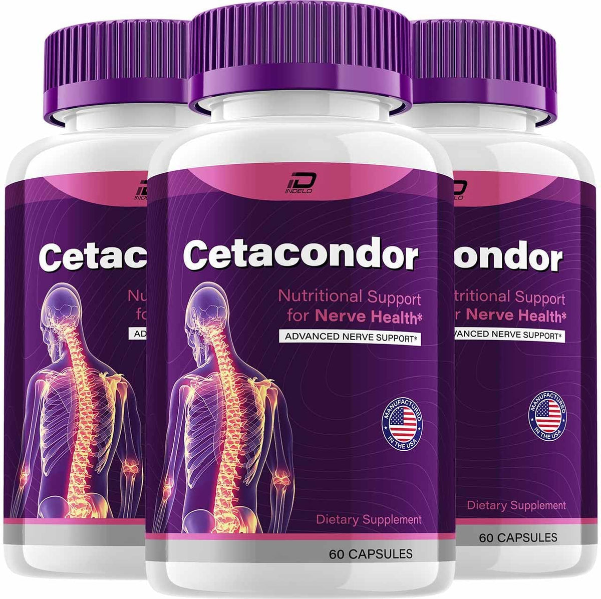 Cetacondor Health and Brain Support – Advanced Nootropic Formula (3 Pack, 180 Capsules) - görsel 1