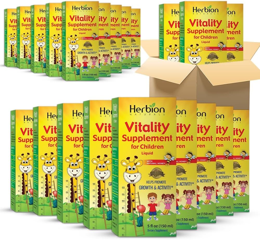 HERBION Naturals Vitality Supplement for Children, Supports Growth and Appetite, Helps Maintain Energy and Cognitive Function, for Kids Aged 1 Year and Above, 150 ml (Pack of 1) - görsel 7