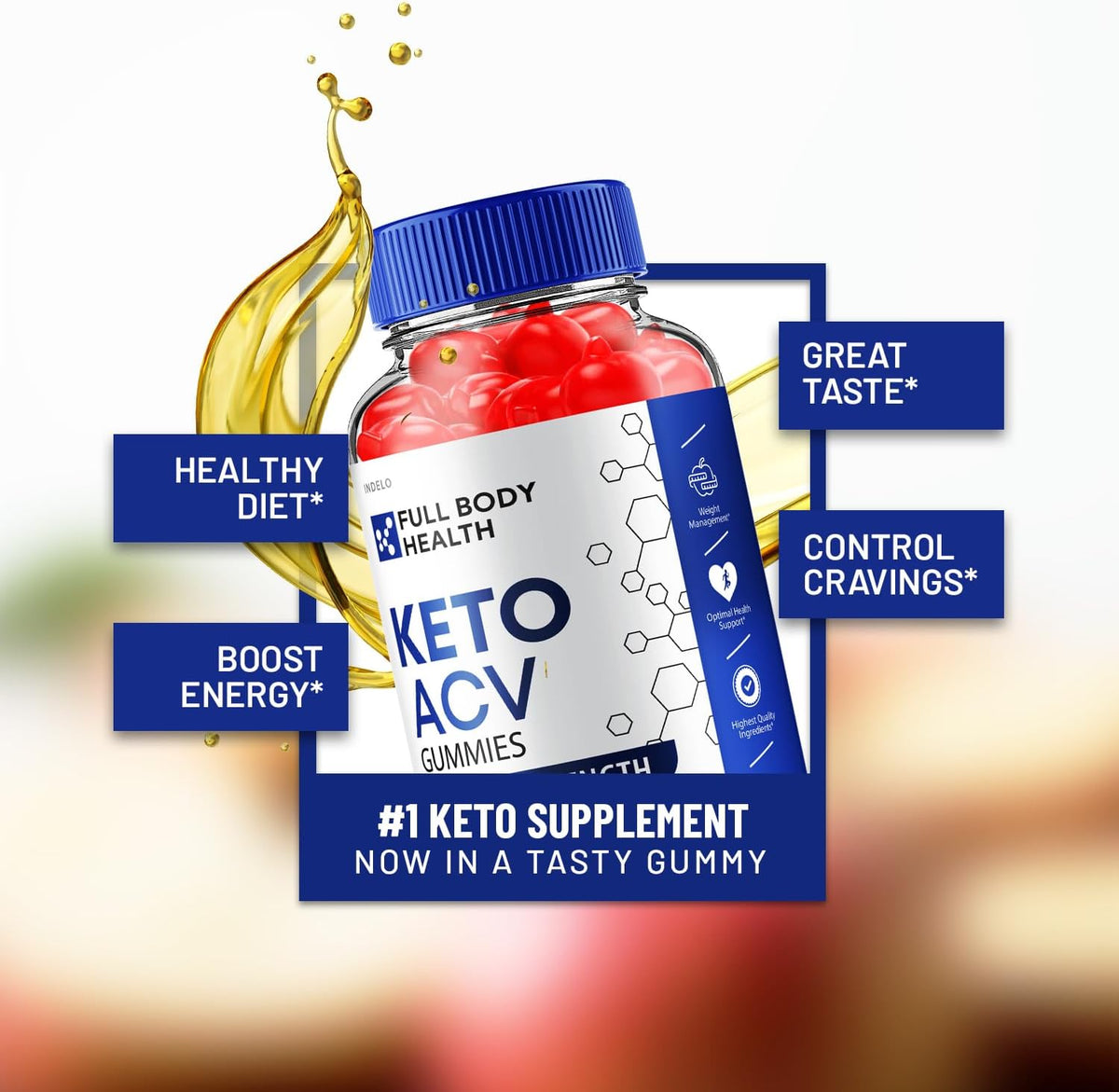 Full Body Health Keto ACV Gummies Advanced (2 Pack) – 120 Gummies - görsel 4