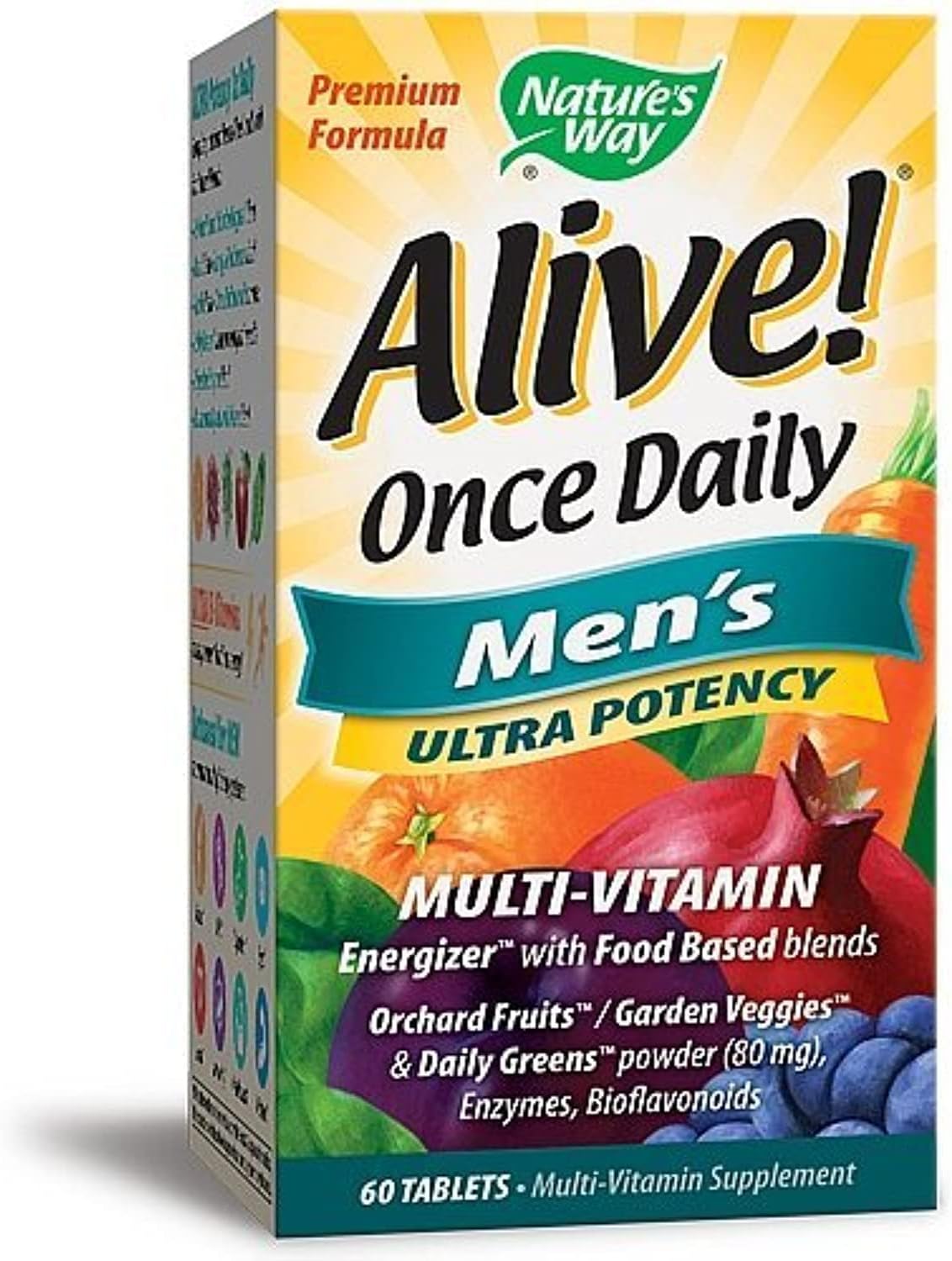 Nature's Way Alive Once Daily Men's Ultra Potency Tablets - 120 Tablets - görsel 1