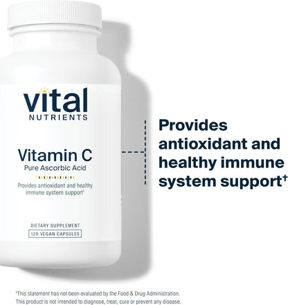 Vital Nutrients Vitamin C 1000mg – Pure Ascorbic Acid Supplement