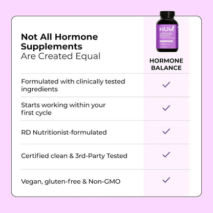 HUM Hormone Balance – Chasteberry & Dong Quai, 60 Vegan Capsules for Women