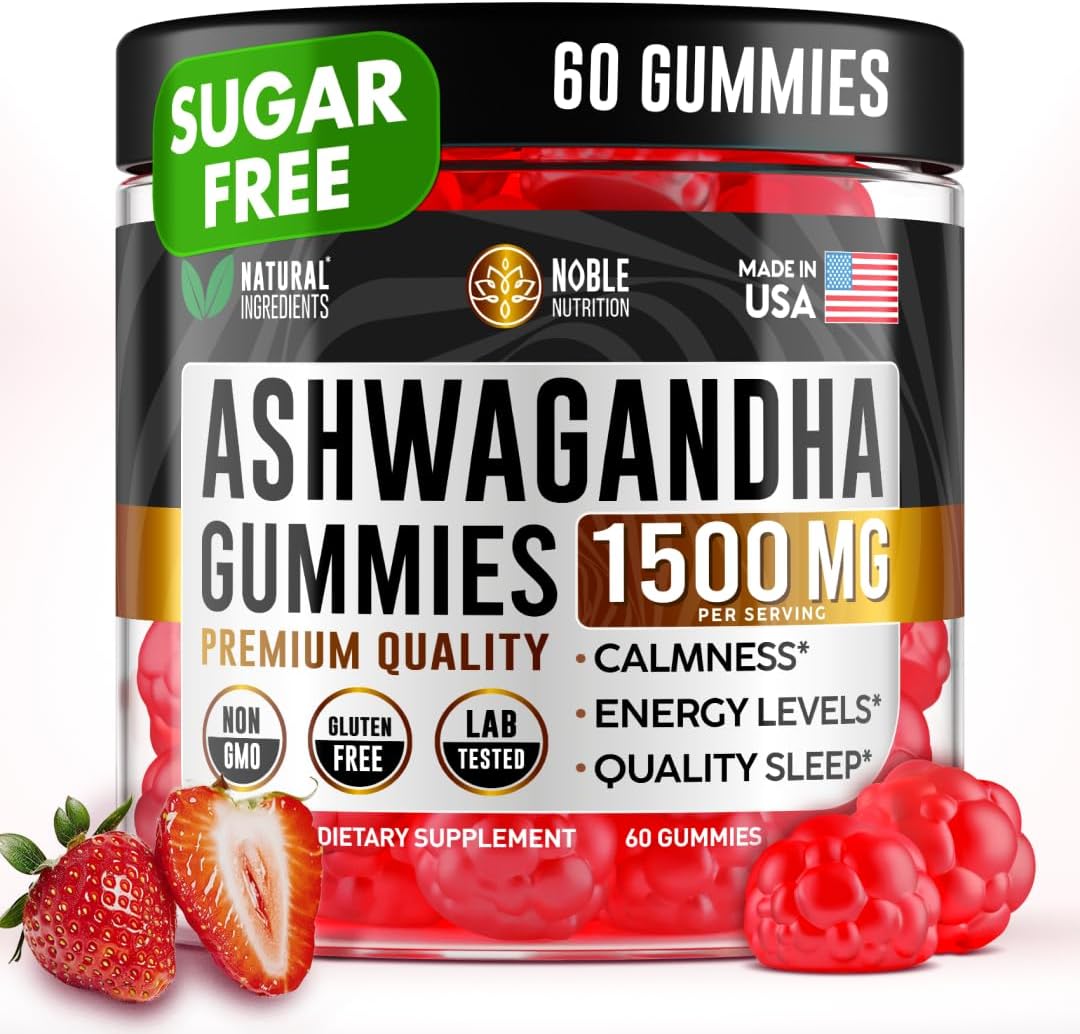 Ashwagandha Gummies - Pure Root Extract 1500 mg with 5-HTP & L-Tyrosine - 55 Gummies - görsel 8