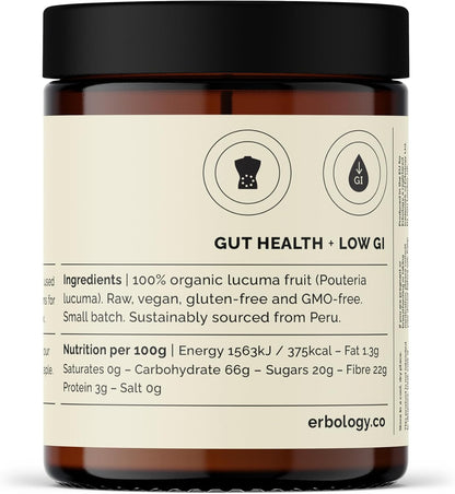 Erbology Organic Lucuma Powder (90g, 45 Servings)