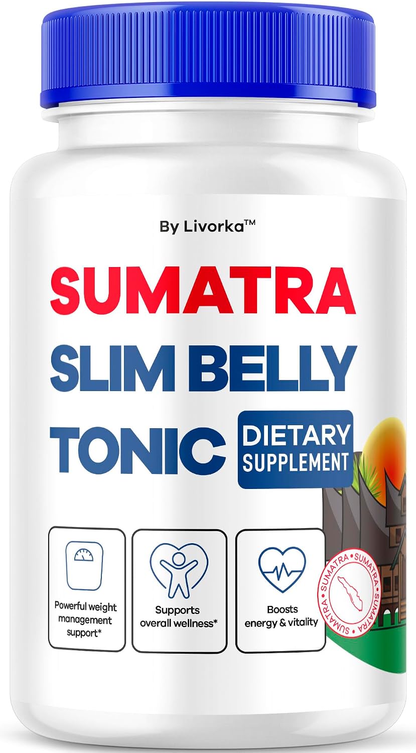 Sumatra Slim Belly Tonic - Sumatra Slim Belly Capsules, Sumatra Slim Belly Tonic Dietary Supplement Support Pills - All Natural, Sumatraslim Advanced Formula Reviews, 60 Capsules for 1 Month - görsel 1