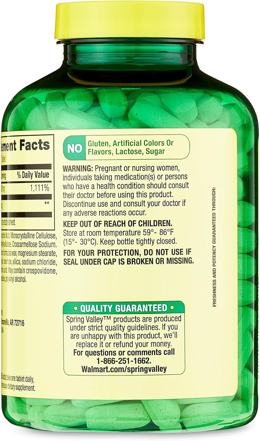 Vitamin C 1000mg with Rose Hips Tablets, 250 Count - görsel 5