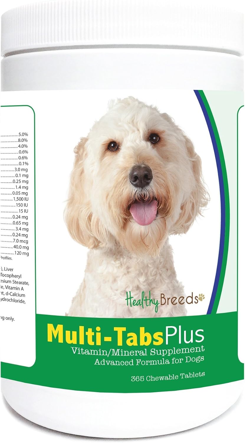 Healthy Breeds Labradoodle Multi-Tabs Plus Chewable Tablets, 365 Count - görsel 1