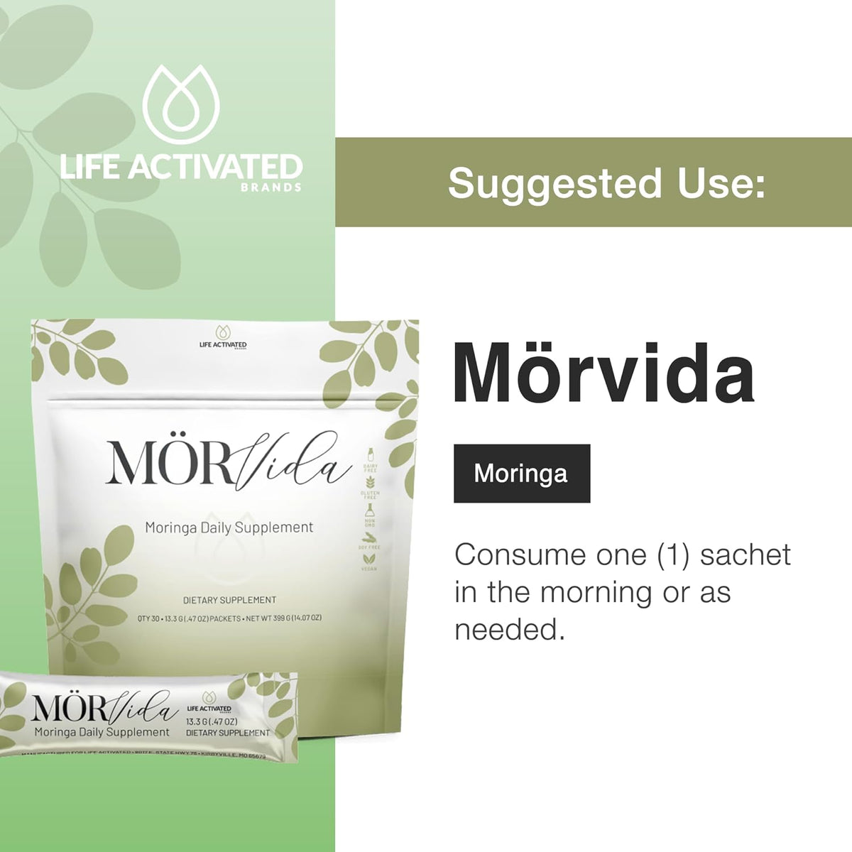 Mörvida Daily Supplement - Moringa Oleifera from The Himalayas - 30 Sachets - görsel 4