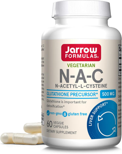 Jarrow Formulae N-A-C 500 mg, 60 Vegan Capsules