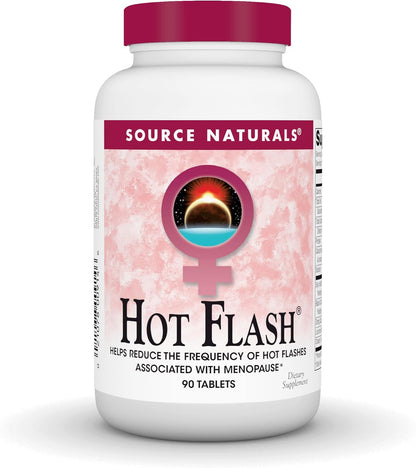 Source Naturals Hot Flush - Helps Reduce Hot Flushes Associated with Menopause - Non-GM Soy - 45 Tablets