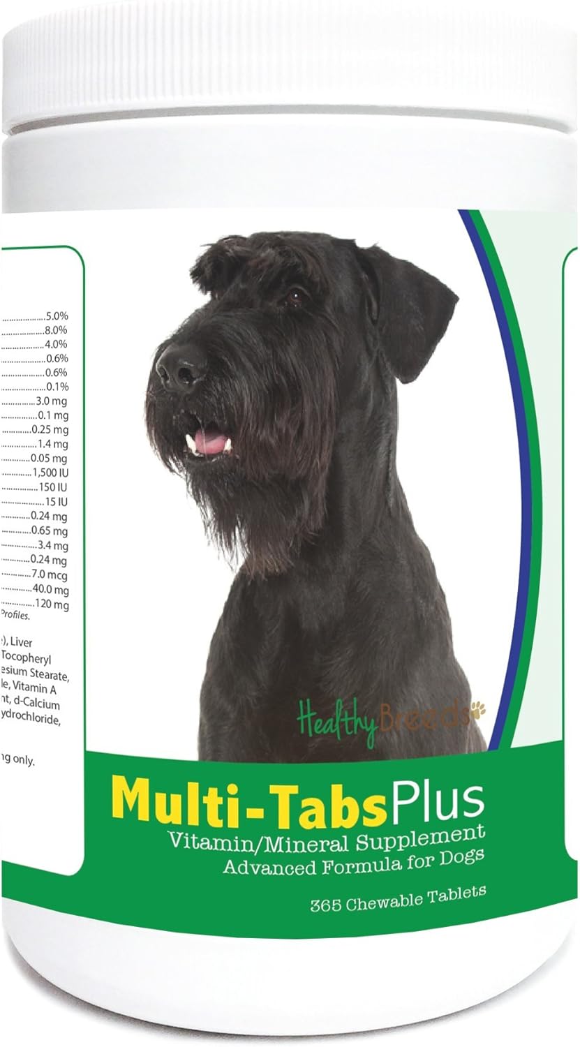 Healthy Breeds Giant Schnauzer Multi-Tabs Plus Chewable Tablets 365 Count - görsel 1