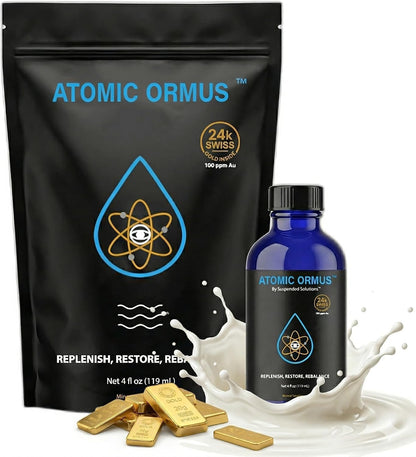 Suspended Solutions Liquid Monoatomic 24-Carat Gold ORMUS – 4oz