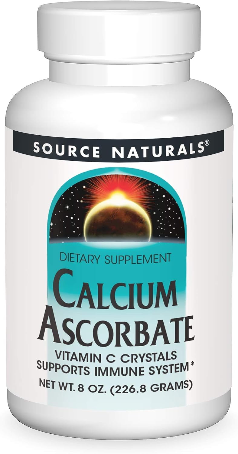 Source Naturals Calcium Ascorbate, Vitamin C Crystals - 227 g - görsel 1