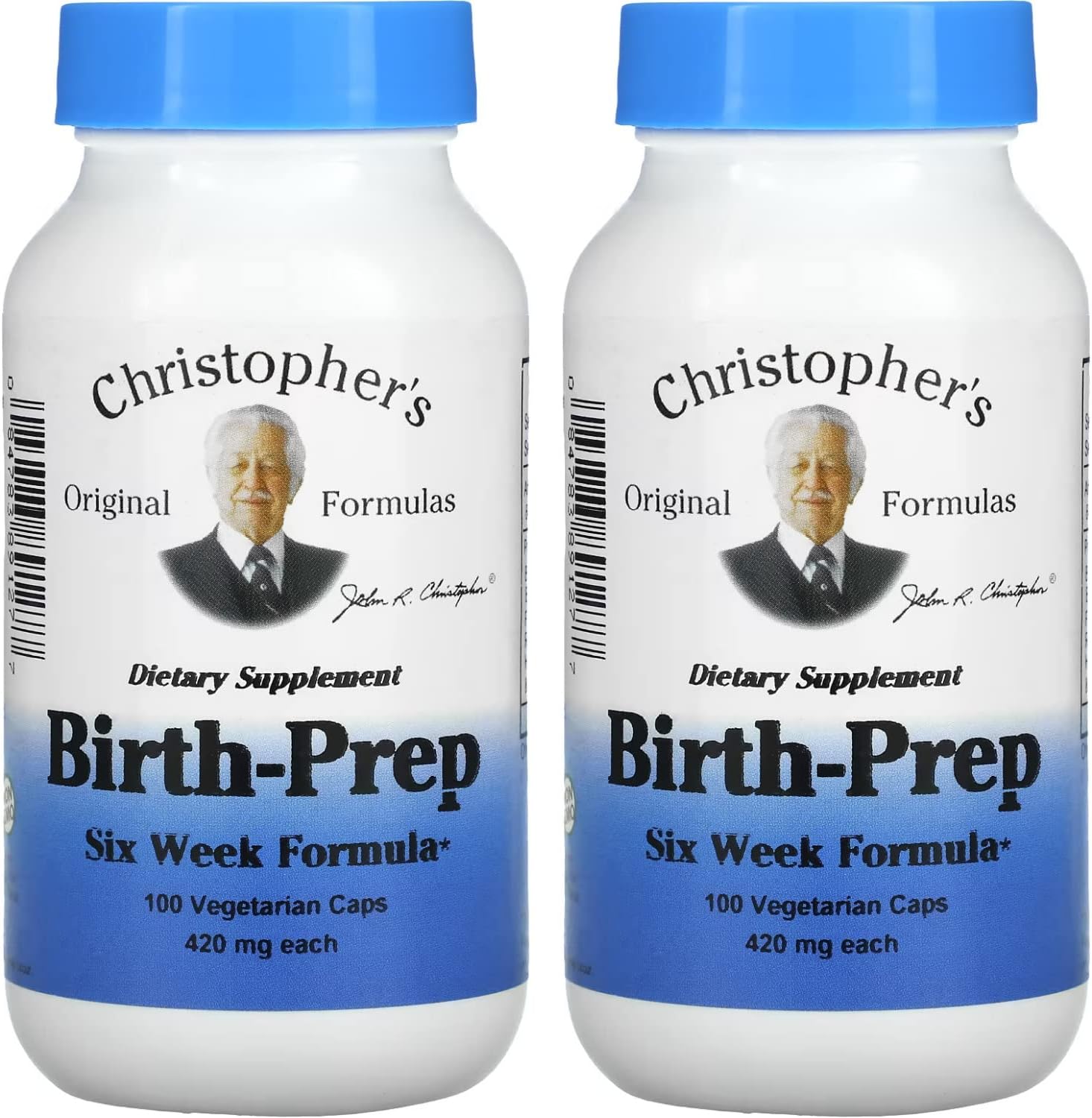 Dr. Christopher's Original Formulae Birth-Prep Six Week Formula, 420 mg, 100 Veggie Caps (Pack of 2) - görsel 1