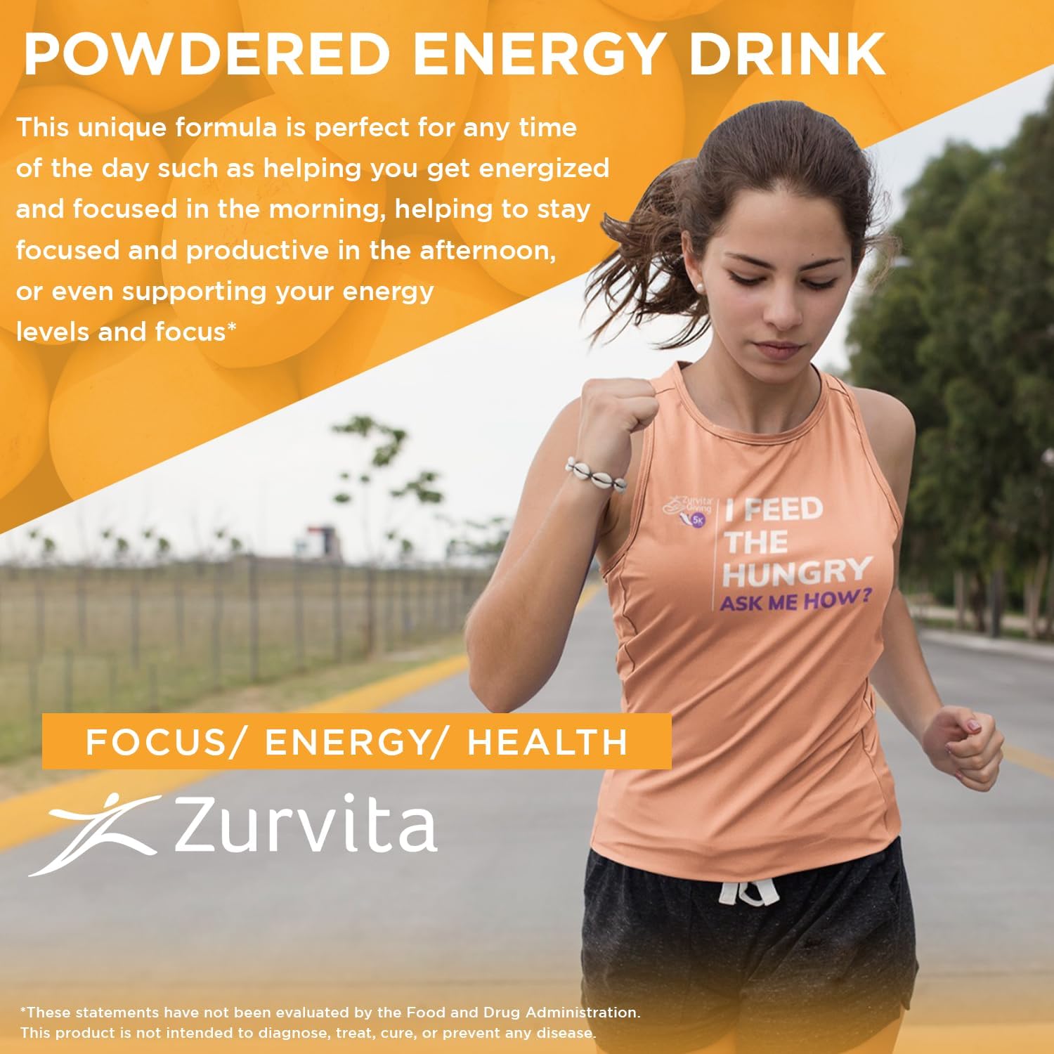 Zurvita Zeal for Life Wellness Drink Mix - Mango Flavour - Gluten-Free, Vegan, with Biotin, Vitamins B12, C, D, E, Iron, Magnesium - 30 Servings (420 g) - görsel 5