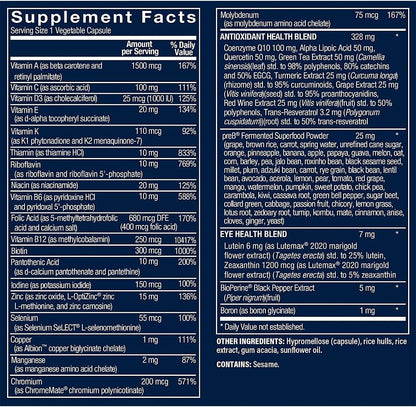 Vthrive Bioactive Men's Multivitamin – One-a-Day Multi (60 Vegetable Capsules)