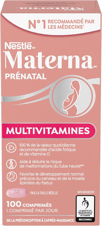 Materna Prenatal Postnatal Vitamin & Mineral Supplement, 100 Tablets