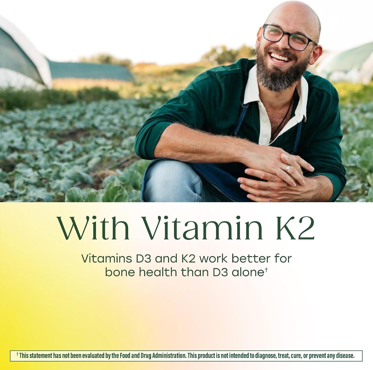 MegaFood Vitamin D3 5000 IU (125 mcg) with Vitamin K2 - 120 Mini Capsules - görsel 4