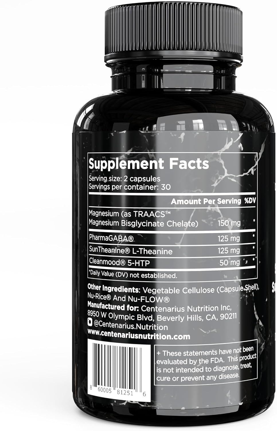 Sleep and Mood Formula with L-Theanine, 5-HTP, PharmaGABA + More for Sleep and Enhanced Mood & Stress Levels (60 Count) - görsel 8