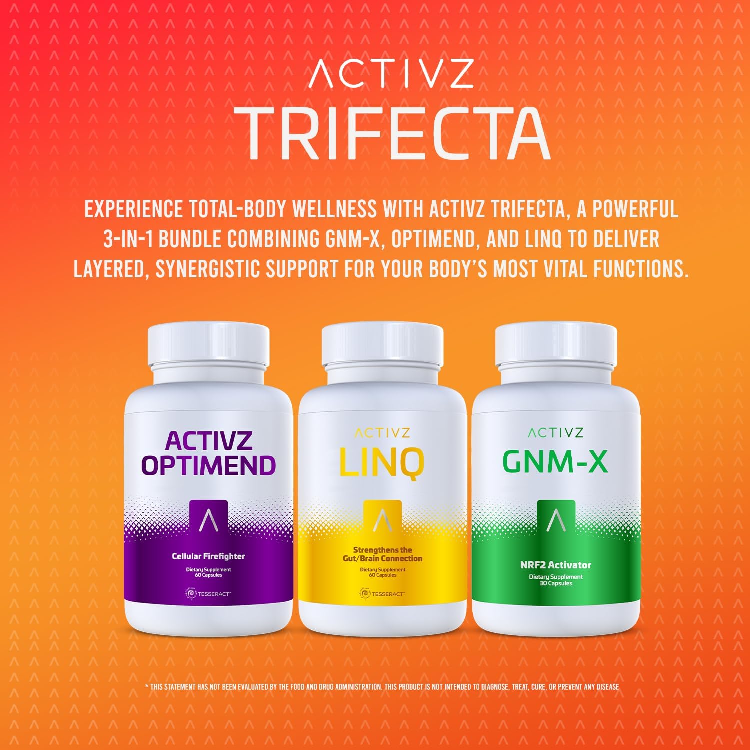 ACTIVZ Trifecta: GNM-X, Optimend, LINQ - Cellular, Mobility & Cognitive Support (3-Pack) - görsel 3