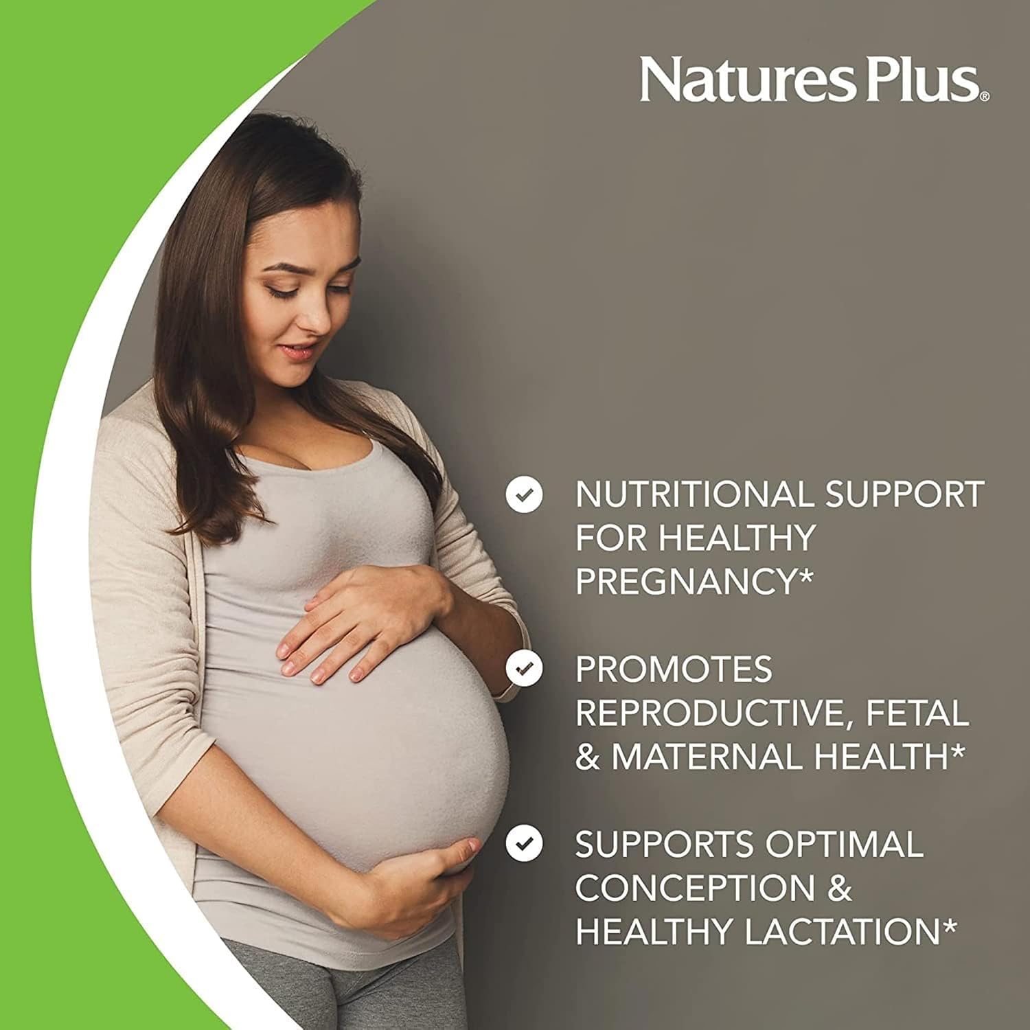 NaturesPlus Source of Life Prenatal - 180 Tablets - Multivitamin and Mineral Supplement with Iron - Nutritional Support for Pregnancy - Gluten Free, Vegetarian - 90 Servings - görsel 4