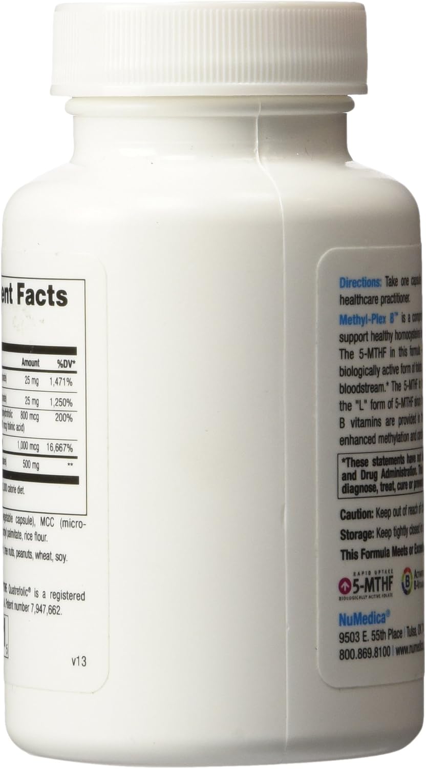 NuMedica Methyl-Plex B 60 Vegetable Capsules - görsel 3