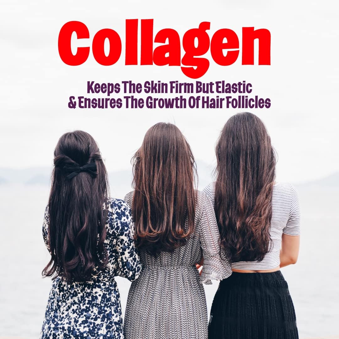 Youth & Tonic Biotin 6000mcg Hair Gummies with Collagen & Multivitamins - 70 Gummy Sweets - görsel 7