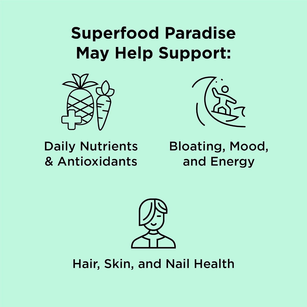 nbpure Earthy Andy Superfood Paradise, Mango Pineapple, 30 Servings - görsel 2