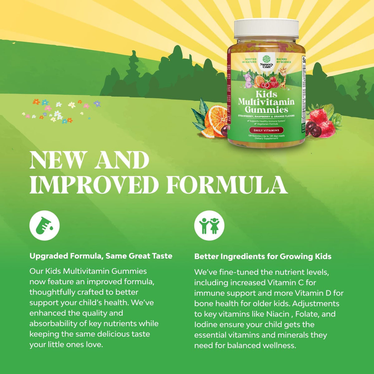 Natures Craft Plant Based Children's Multivitamin Gummies – 120 Gummies - görsel 2