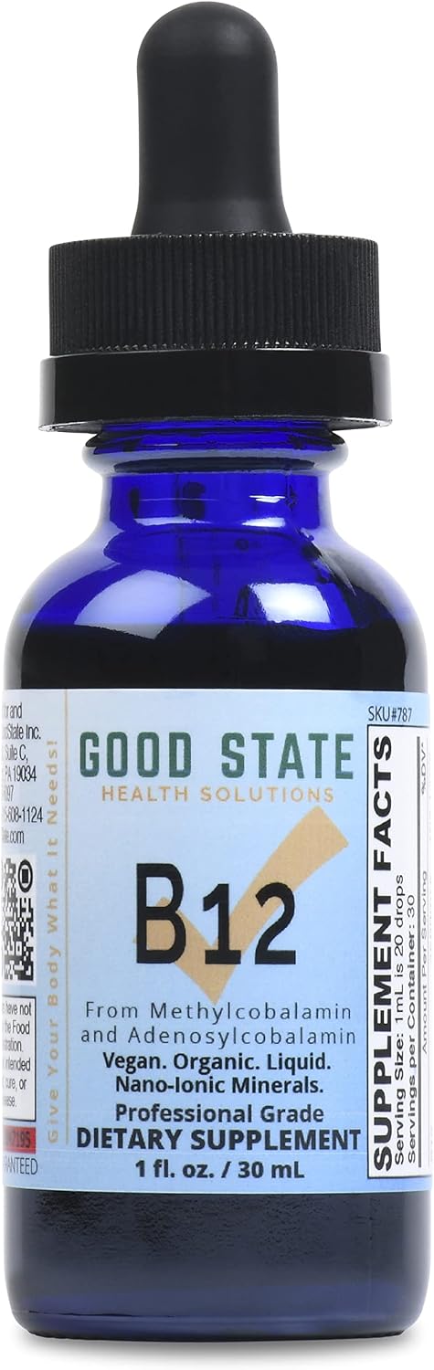 Good State Ionic B12, Men and Women's Liquid Nano Ionic Food Supplement, 30 ml Bottle - görsel 1