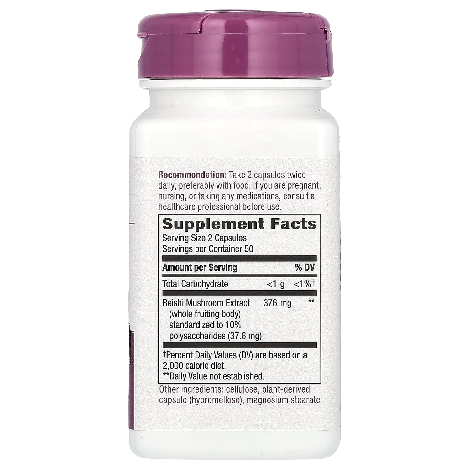 Nature's Way Reishi Mushroom, 100 Capsules (Pack of 2) - görsel 2