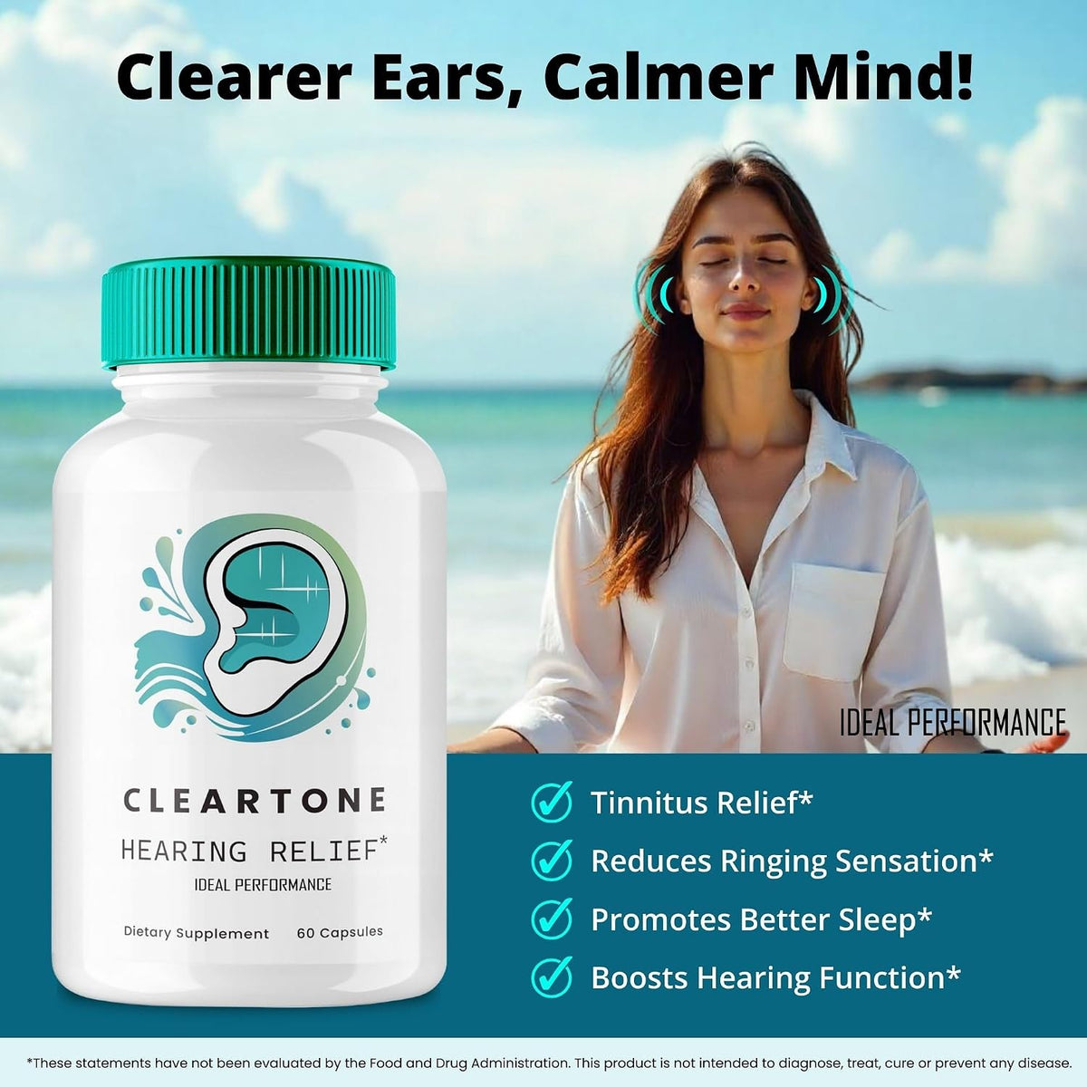 Cleartone Tinnitus Relief for Ringing Ears Capsules – Maximum Strength (3 Pack) - görsel 4