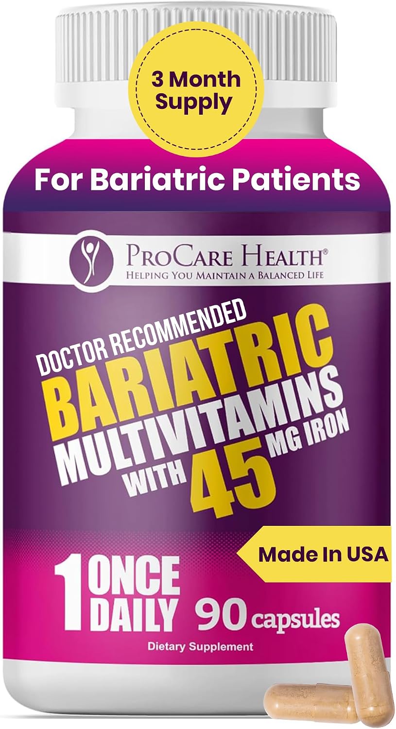 ProCare Health Bariatric Multivitamin with 45mg Iron – Once Daily Post-Surgery Support (30 Capsules) - görsel 7