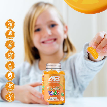 MB One Pharma Kids Vitamin C Gummies – Natural Orange Flavour (30-Day Supply)