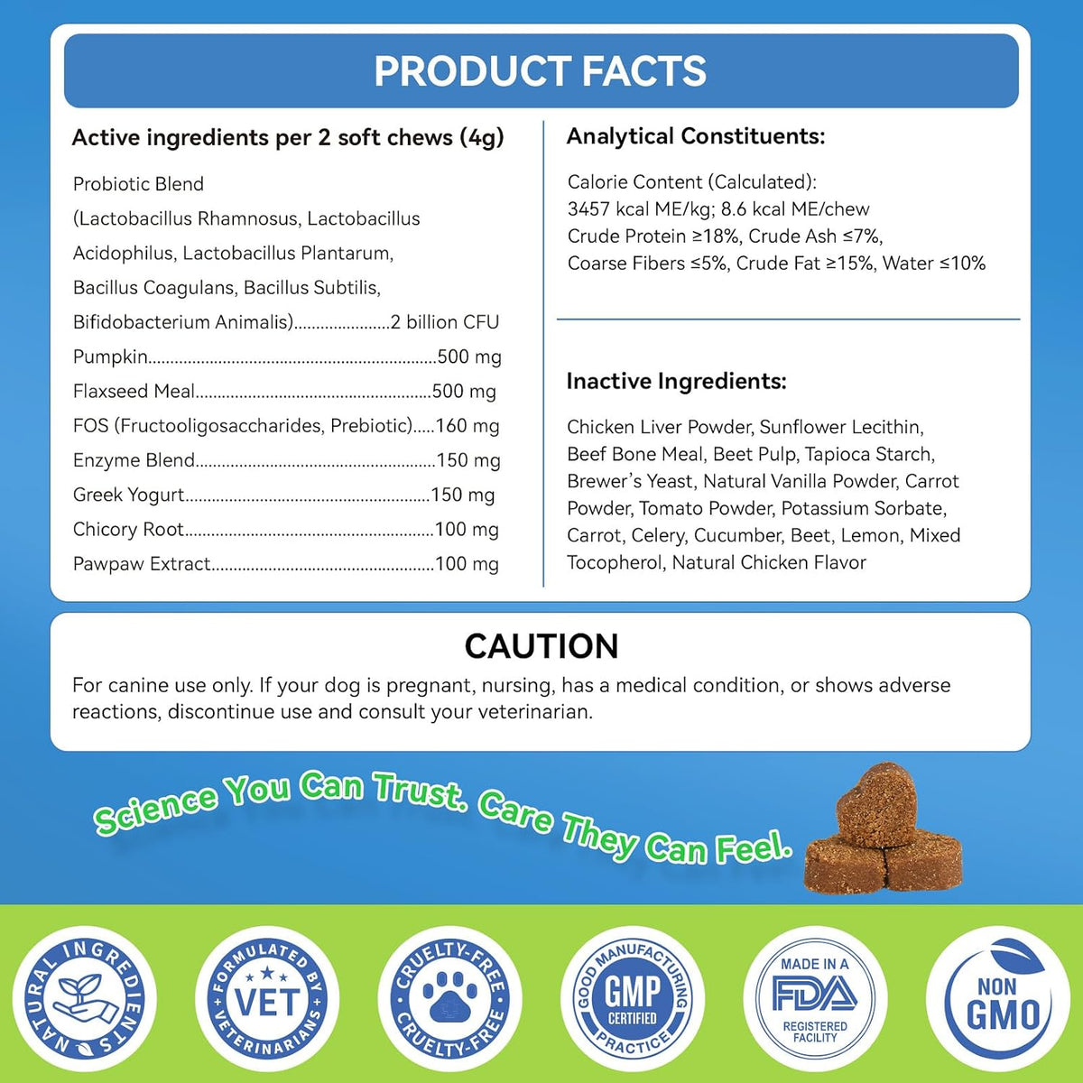 WEALLIN Probiotics for Dogs - 200 Soft Chews for Digestive Health, Itchy Skin Relief & Immune Support - görsel 9