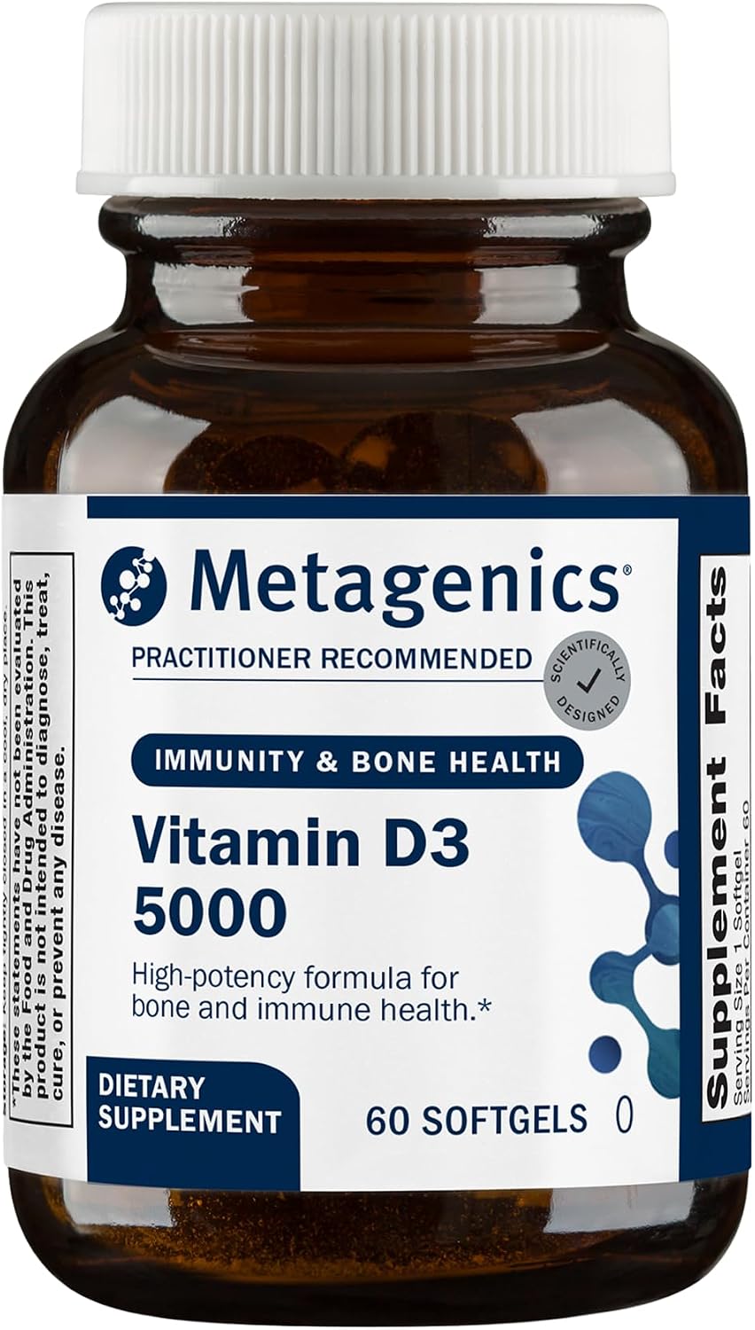 Metagenics Vitamin D3 5000 IU – 120 Softgels - görsel 7