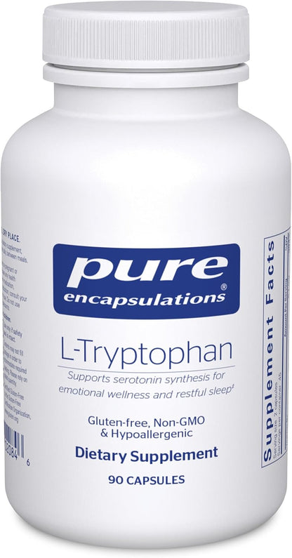 Pure Encapsulations L-Tryptophan, 180 Capsules - Amino Acid for Sleep & Relaxation