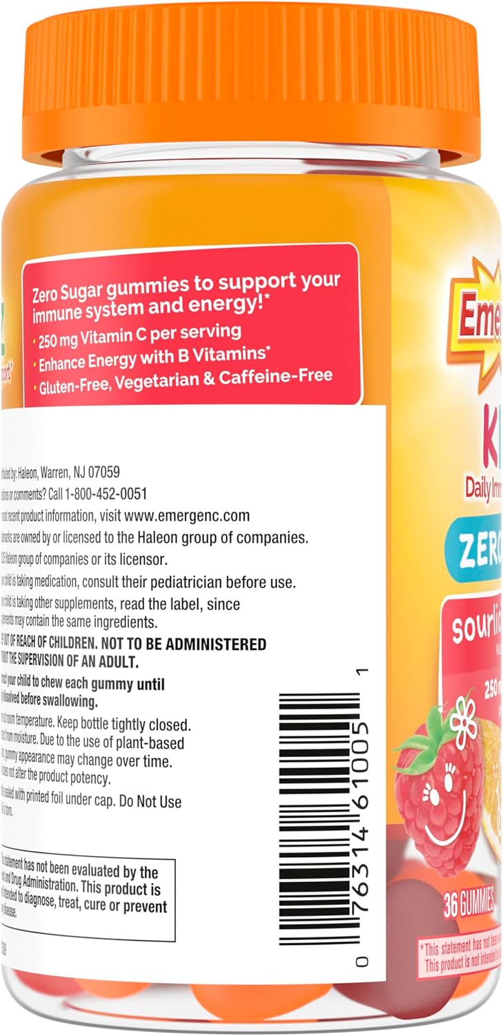 Emergen-C Zero Sugar Immune Support Kidz Gummies – 36 Count - görsel 10