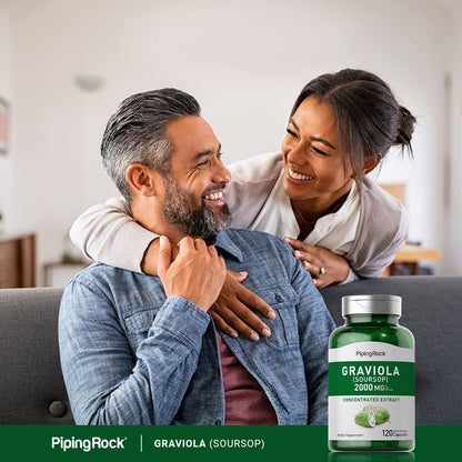 Piping Rock Graviola Soursop Capsules | 120 Count | Leaf Supplement | Concentrated Herbal Fruit Extract | Non-GMO, Gluten-free