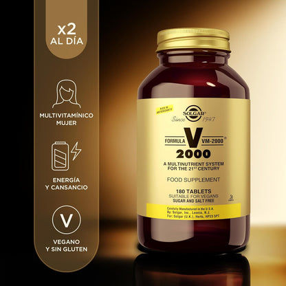 Solgar Formula VM-2000 Multinutrient System - 180 Tablets