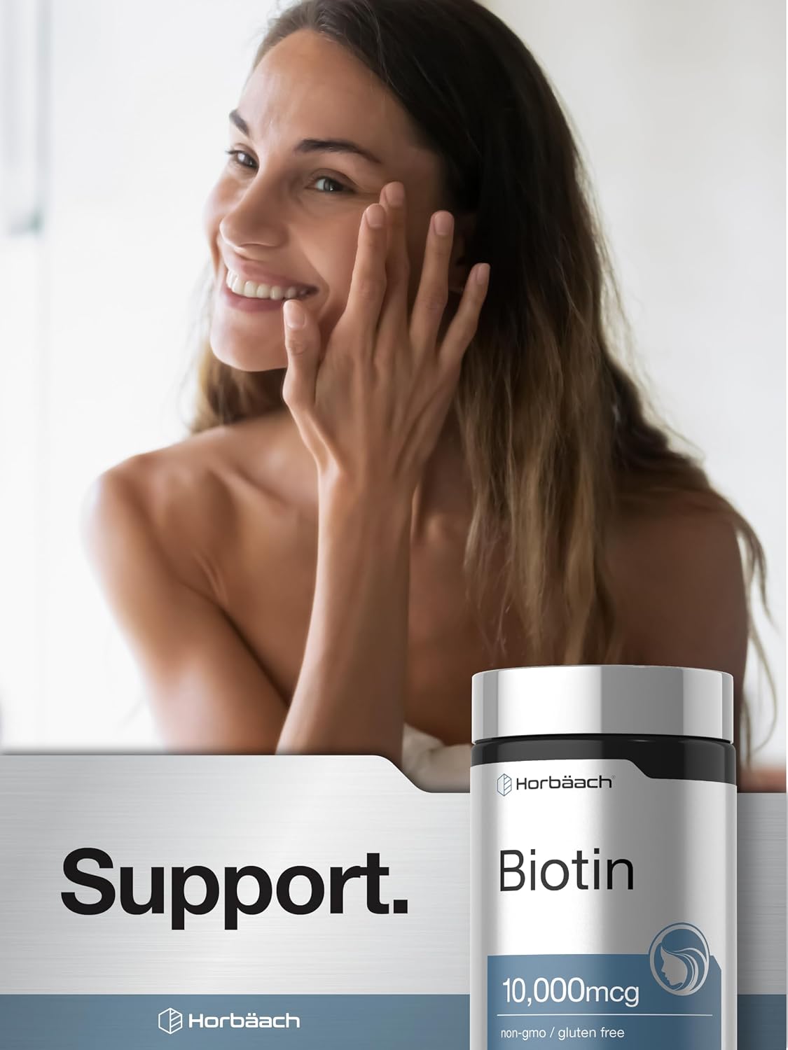 Horbäach Biotin 10000mcg Fast Dissolve Tablets - 180 Tablets - görsel 6